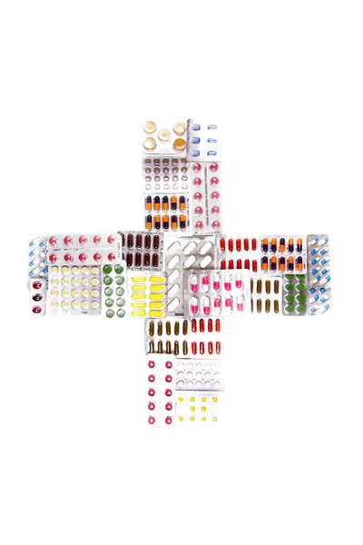 Various Medications Medicine Tablets Packages — Stock Photo, Image