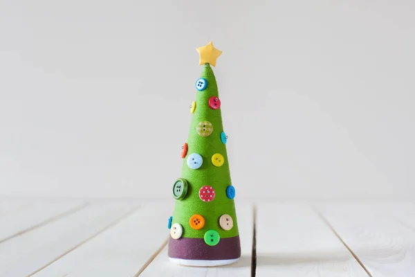 Mooie Kerstcadeaus Zelfgemaakte Kerstbomen Decor Decoratie — Stockfoto