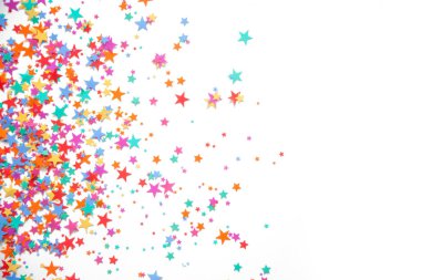 Çerçeve renkli konfeti yaptı.