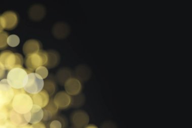 Arka plan için soyut siyah bokeh kullanın