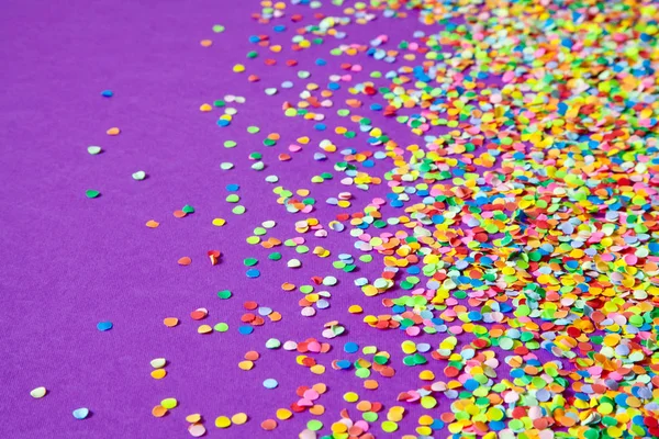 Marco Hecho Confeti Color Fondo Lila Violeta — Foto de Stock