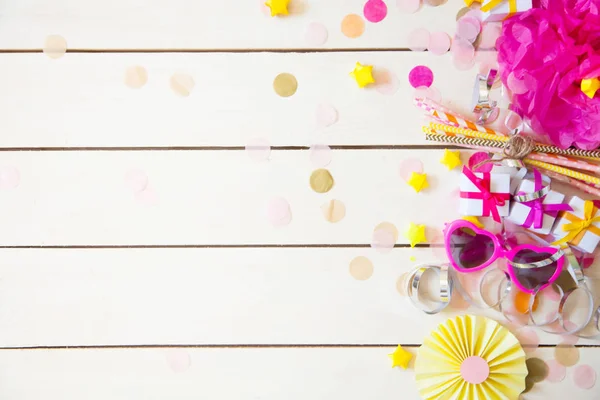 Regalos Accesorios Colores Para Cumpleaños Una Fiesta —  Fotos de Stock