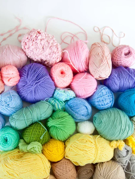 Color Yarn Knittin — Stock Photo, Image