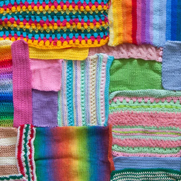 Женское Хобби Вышивка Вязание Вязание Яркая Пряжа Концепция Досуга Женщин — стоковое фото