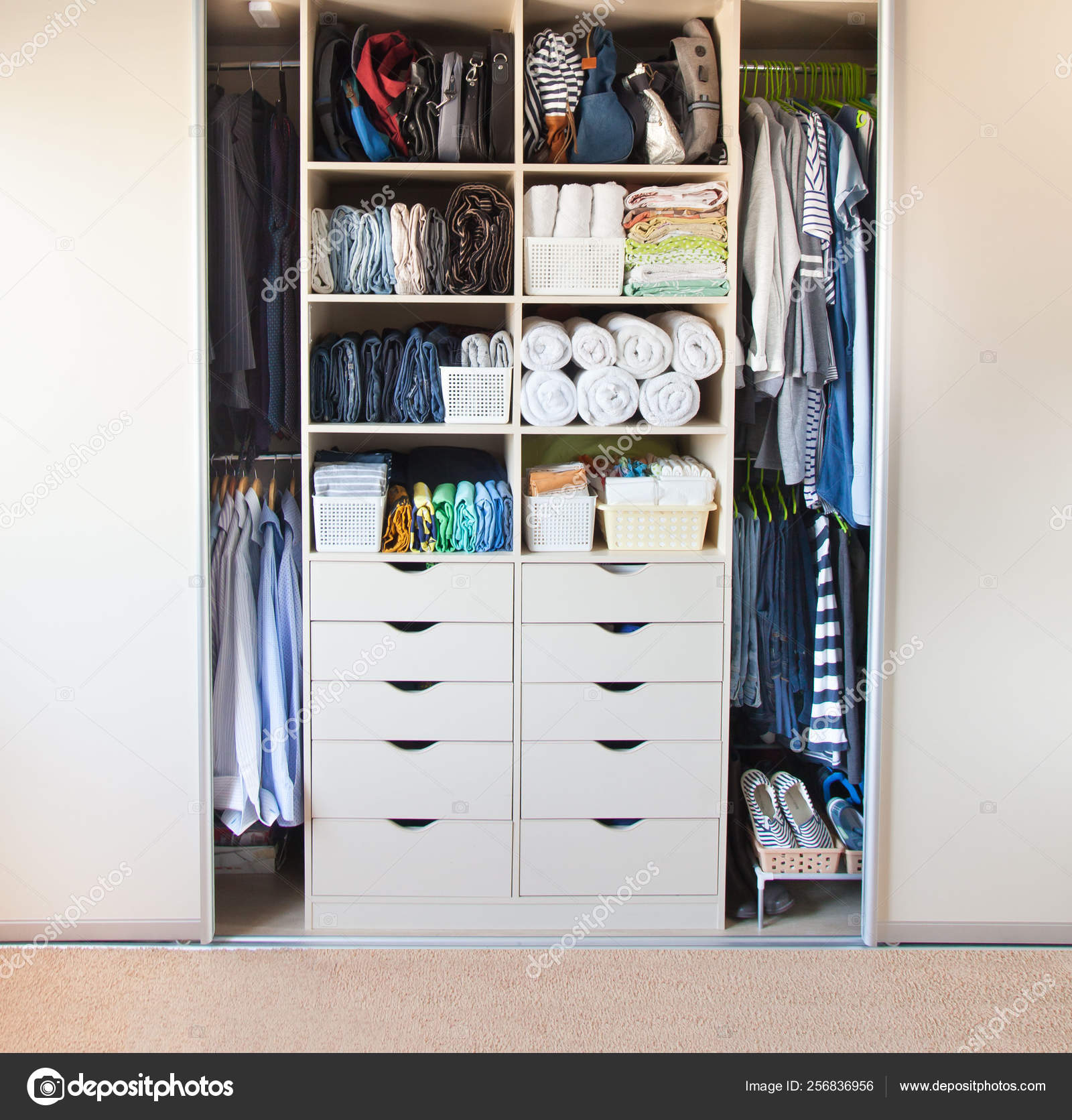 Clothing Lying In The Drawer In The Wardrobe T Shirts For Women