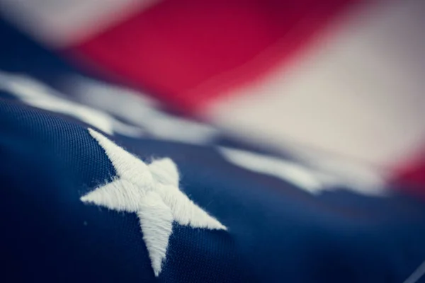 Bağımsızlık günü, Amerikan bayrağı, yakın çekim, retro, görünümü alt, bulanıklık.