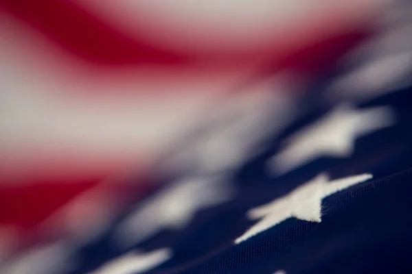 Bağımsızlık günü, Amerikan bayrağı, yakın çekim, retro, üst görünüm, bulanıklık, metin için kopya alanı ile