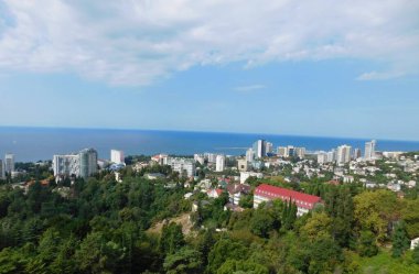 Soçi şehrinin panoramik görüntüsü