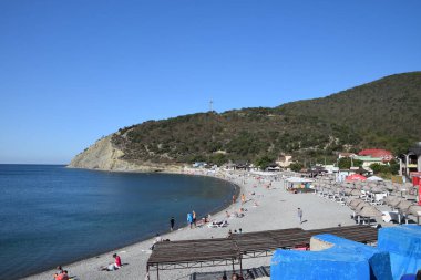 Durso 'daki denizin panoramik manzarası