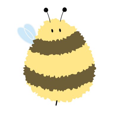 Beyaz arka planda 7 numara şirin, vektör illüstrasyonu.