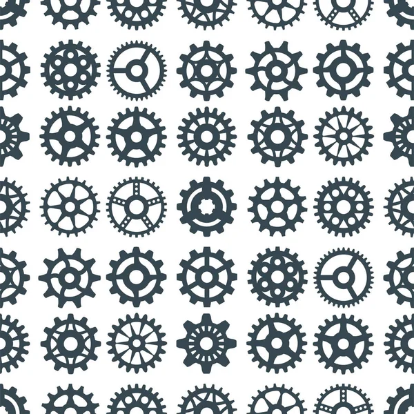 Engranaje vector ilustración mecánica engranaje web desarrollo forma trabajo engranaje motor rueda equipo maquinaria inconsútil patrón fondo — Archivo Imágenes Vectoriales