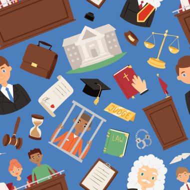 Hukuk adalet vektör yargı illüstrasyon insanlar avukat, Yargıç jüri ve şüpheli yasadışı ceza dışı kişi mahkum adam illüstrasyon hukuk