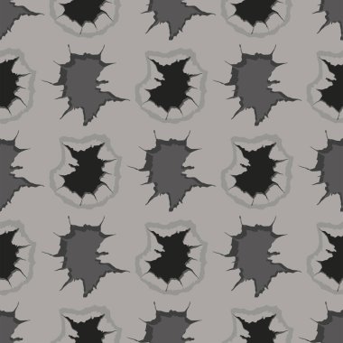 Dikişsiz desen çizikler soyut grunge kaba duvara delik toz vektör çizim vektör crackle doku çoğu ile çatlaklar.