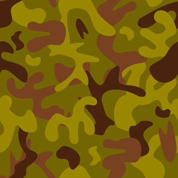 Universele hunter kaki naadloze patroon abstracte vulling militaire achtergrond vectorillustratie. — Stockvector