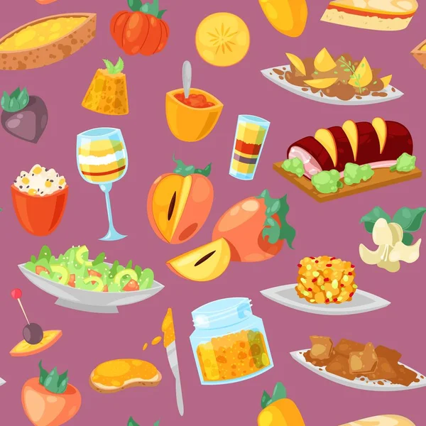 Caqui vector fresco frutal alimento postre y fruta dulce de caqui-árbol ilustración conjunto de nutrición vegetariana dieta fondo — Vector de stock