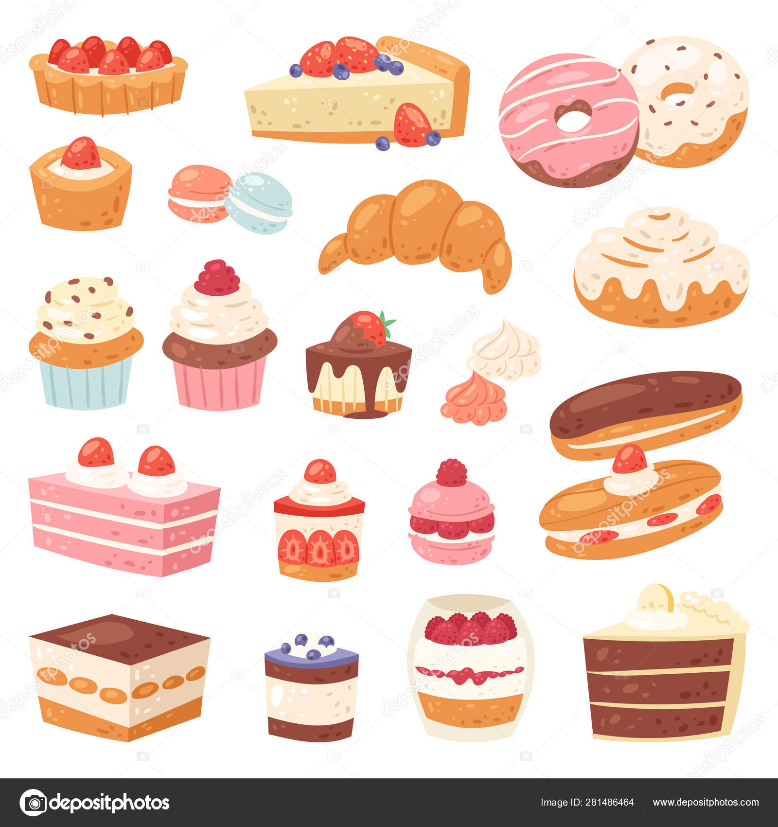 Кондитерские Изделия С Шоколадным Тортом И Сладкий Десерт С.