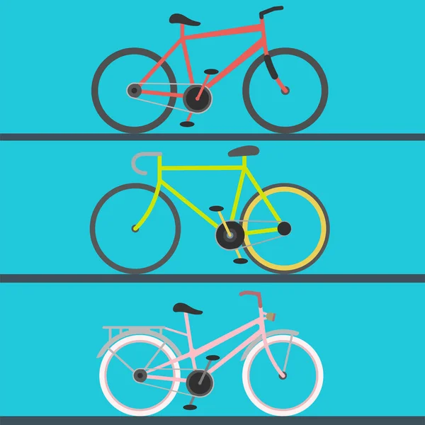 Вінтажний ретро велосипед і стиль антикварний спорт старовинна мода гранжева плоска педаль їзда на велосипеді транспорт ілюстрація . — стокове фото