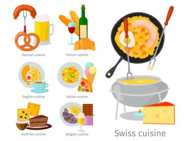 Lezzetli lüks İtalya roma rustik snack plaka düz illüstrasyon gösteren Avrupa gıda mutfağı lezzetli akşam yemeği gıda