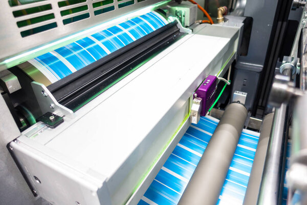 Industrial Label Printing Equipment, Closeup Detail