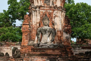 Wat Phra Nakhon Si Ayutthaya Eyaleti, Tayland Mahathat, Buda heykeli.