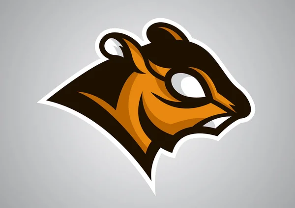 Squirrel Head Logo Shield Vector 2019 — стоковый вектор