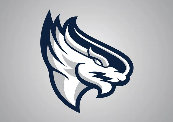 Dragon Head Modern Logo Vector 2019 — стоковый вектор