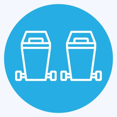 Simge Atık Ayıklama. Sera sembolüyle ilgili. Mavi gözlü. dizayn edilebilir