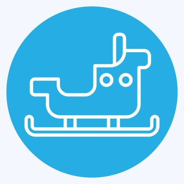 Simge Kızağı. Macera sembolüyle ilgili. Mavi gözlü. dizayn edilebilir