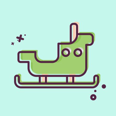 Simge Kızağı. Macera sembolüyle ilgili. MBE tarzı. dizayn edilebilir