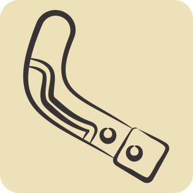 Simge Kollu Tatto. Dövme sembolüyle ilgili. El çizimi tarzı. dizayn edilebilir