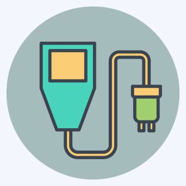 Simge Toprak Nemlendirici Sensörü. Sensörlerin sembolüyle ilgili. renk arkadaşı stili. dizayn edilebilir