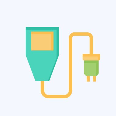 Simge Toprak Nemlendirici Sensörü. Sensörlerin sembolüyle ilgili. Düz stil. dizayn edilebilir