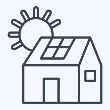 Simge Güneş Evi. Sera sembolüyle ilgili. Sıra tarzı. dizayn edilebilir