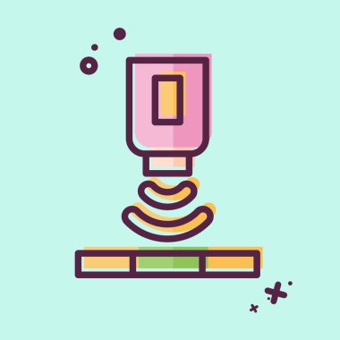 Simge Solor Sensörü. Sensörlerin sembolüyle ilgili. MBE tarzı. dizayn edilebilir