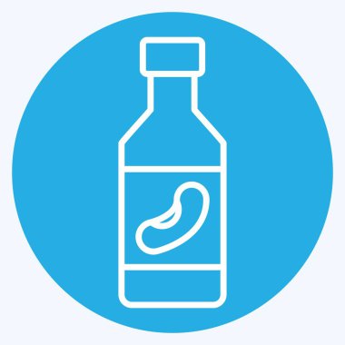 Simge Soya Sütü. Meşrubat sembolüyle ilgili. Mavi gözlü. dizayn edilebilir