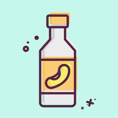 Simge Soya Sütü. Meşrubat sembolüyle ilgili. MBE tarzı. dizayn edilebilir