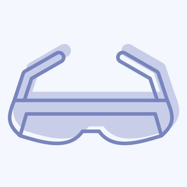 Simgesel Spor Güneş Gözlüğü. Macera sembolüyle ilgili. İki ton stili. dizayn edilebilir