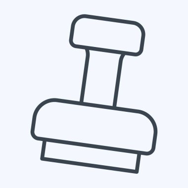 Simge Damgası. Vergi sembolüyle ilgili. Sıra tarzı. dizayn edilebilir