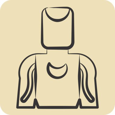 Simge Tatto Sanatçısı. Dövme sembolüyle ilgili. El çizimi tarzı. dizayn edilebilir