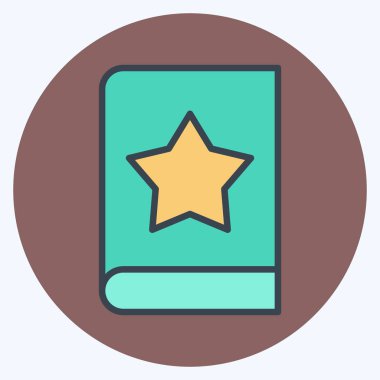 Simge Tatto Kitabı. Dövme sembolüyle ilgili. renk arkadaşı stili. dizayn edilebilir