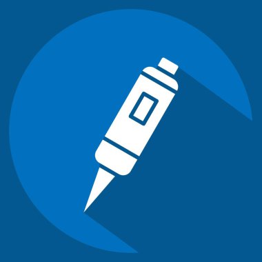 Simge Tatto Kalemi. Dövme sembolüyle ilgili. Uzun gölge tarzı. dizayn edilebilir