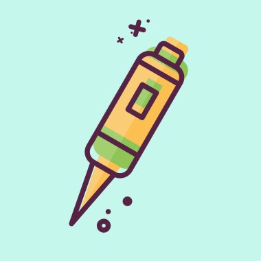 Simge Tatto Kalemi. Dövme sembolüyle ilgili. MBE tarzı. dizayn edilebilir