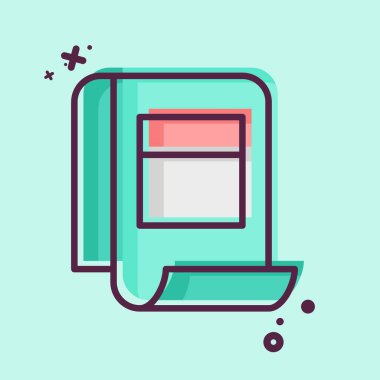 Simge Vergi Denetleme. Vergi sembolüyle ilgili. MBE tarzı. dizayn edilebilir