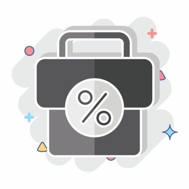 Simge Vergisi Portofoliosu. Vergi sembolüyle ilgili. Çizgi roman. dizayn edilebilir