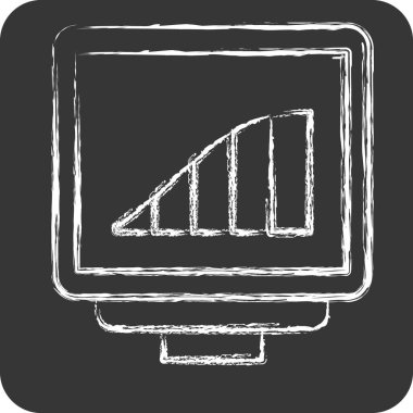 Simge Vergisi Grafiği. Vergi sembolüyle ilgili. Tebeşir stili. dizayn edilebilir