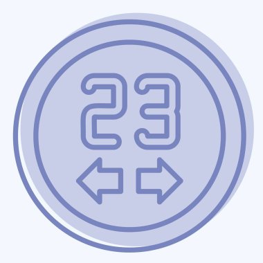 Simge termostatları. Sensörlerin sembolüyle ilgili. İki ton stili. dizayn edilebilir