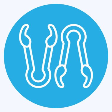 Simge maşaları. BBQ sembolüyle ilgili. Mavi gözlü. dizayn edilebilir