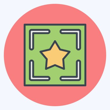 Simge trafiği. Dövme sembolüyle ilgili. renk arkadaşı stili. dizayn edilebilir