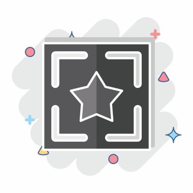 Simge trafiği. Dövme sembolüyle ilgili. Çizgi roman. dizayn edilebilir