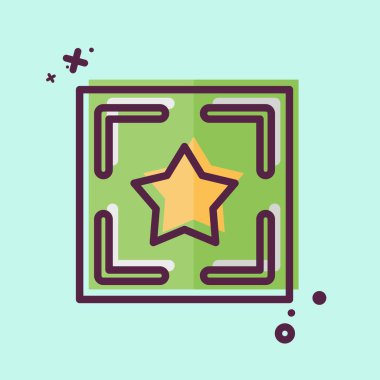 Simge trafiği. Dövme sembolüyle ilgili. MBE tarzı. dizayn edilebilir